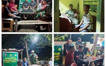 Patroli Gabungan TNI dan Komponen Pendukung Jaga Stabilitas Keamanan Wilayah Kodim 0317/TBK