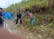 Koramil 03/Kundur Turut Serta Bersama Unsur Forum Koordinasi Pimpinan Kecamatan Tanjungbatu dan Masyarakat di Tanjungbatu Barat melaksanakan Korve Bersama